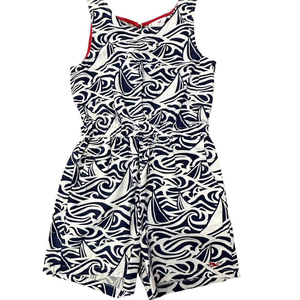 Vineyard Vines Romper‎ Target Sailboat Print Sleeveless Kids 5T